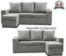 Nadia Sectional With Reversible Chaise