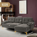 Infinite 85 Sectional - Available in 3 colours (Dark Grey, Grey, Beige)