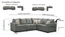 Nadia Sectional Made In Canada 3x2