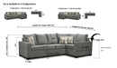 Nadia Sectional Made In Canada 3x1