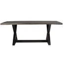 Zac Rectangular Dining Table in Distressed Grey