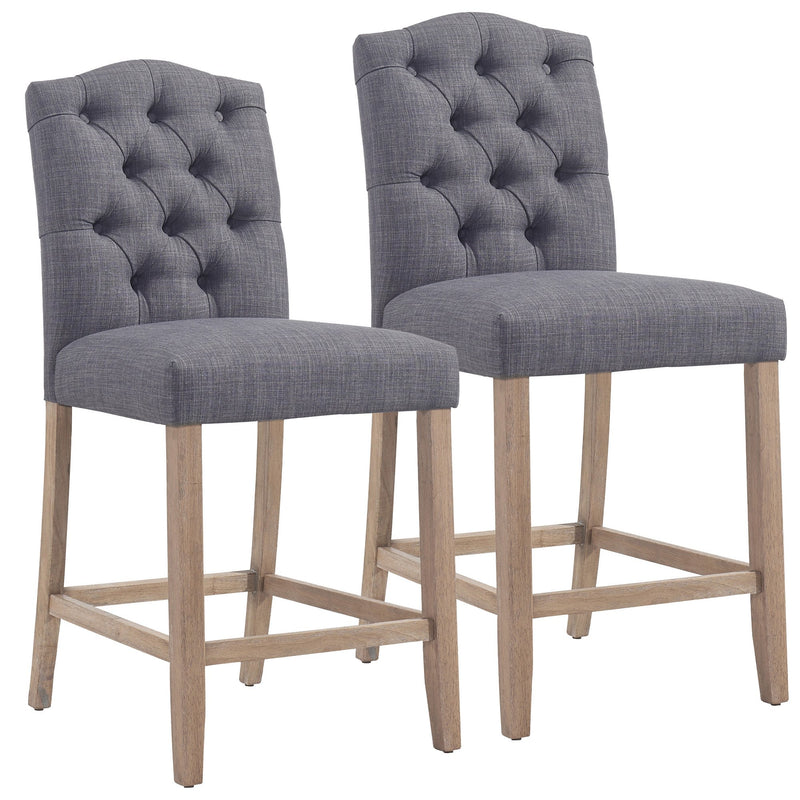 Lucius 26'' Counter Stool, set of 2, in Grey - sydneysfurniture