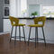 Camille 26'' Counter Stool, set of 2 in Mustard