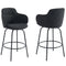 Lani 26'' Counter Stool, set of 2, in Charcoal - sydneysfurniture