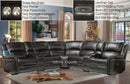 SDM 8055 LED Power Sectional Sofa with USB Charging