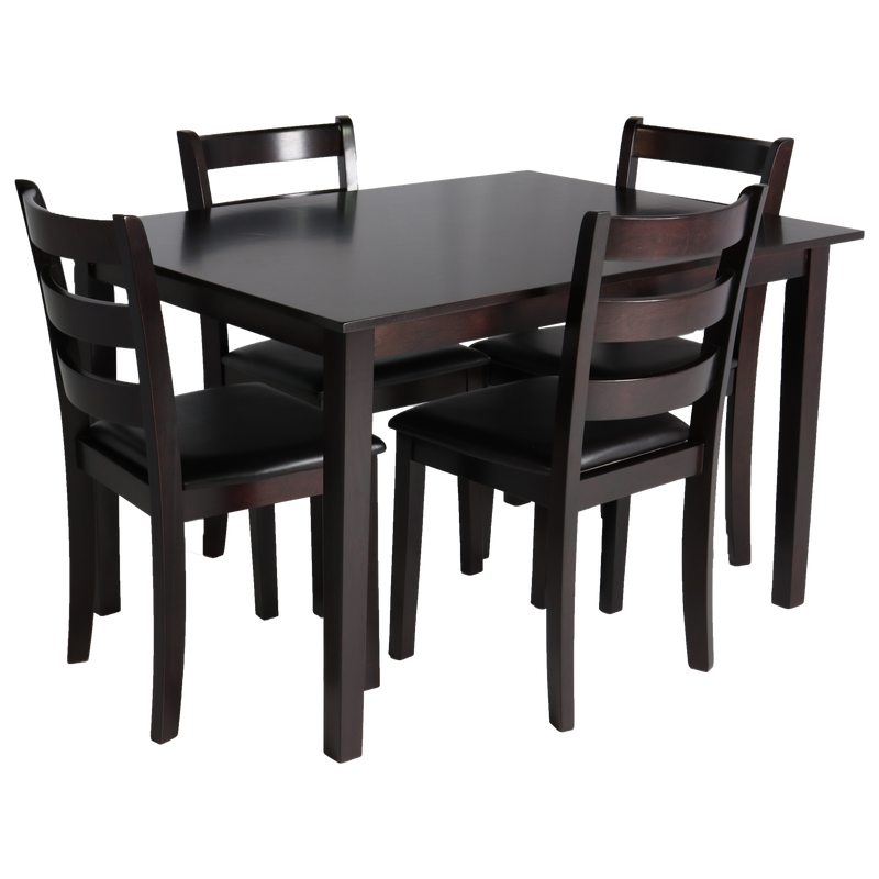 Espresso Table and Chairs - Furniture Warehouse Brampton
