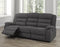 Marissa Recliner Sofa With Drop Down Tray (Grey)