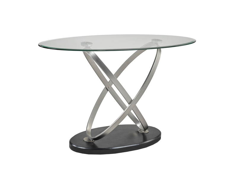 Chantal Sofa Table (Silver & Black)