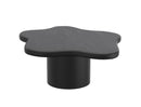 Mayal Large Black Coffee Table: Unique Freeform Mid-Century Modern Design