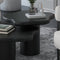 Mayal Large Black Coffee Table: Unique Freeform Mid-Century Modern Design