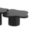 Mayal Large Black Coffee Table: Unique Freeform Mid-Century Modern Design