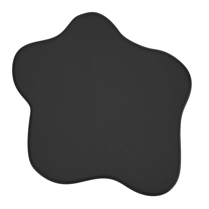 Mayal Large Black Coffee Table: Unique Freeform Mid-Century Modern Design