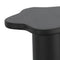 Mayal Small Black Mango Wood Coffee Table, Unique Freeform Design
