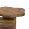 Mayal Mid-Century Modern Walnut Coffee Table with Unique Freeform Design