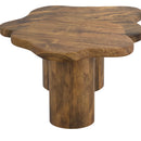 Mayal Mid-Century Modern Walnut Coffee Table with Unique Freeform Design