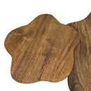Mayal Mid-Century Modern Walnut Coffee Table with Unique Freeform Design