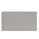 Corvus Rectangular Coffee Table: Warm Grey, Tempered Glass, U-Shaped Pedestal Base