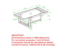 Paxton Rectangular Coffee Table: Contemporary, Brushed Gold, Tempered Glass Top