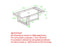 Paxton Rectangular Coffee Table: Contemporary, Brushed Gold, Tempered Glass Top