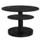 Elara Black Sintered Stone Coffee Table with Rotating Extendable Top