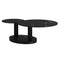 Elara Black Sintered Stone Coffee Table with Rotating Extendable Top