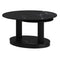 Elara Black Sintered Stone Coffee Table with Rotating Extendable Top
