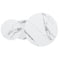 Elara Contemporary Expandable White Sintered Stone Coffee Table with Metal Base