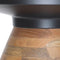 Boden Round Coffee Table in Black and Walnut - Mid-Century Modern Accent Table