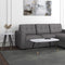 Emery Rectangular Coffee Table: White Faux Marble Top, Black & Gold Metal Legs