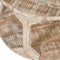 Avni Round Coffee Table: Distressed Natural Solid Mango Wood, Two-Tier Design