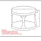 Avni Round Coffee Table: Distressed Natural Solid Mango Wood, Two-Tier Design