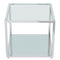 Casini Large Square Coffee Table in Silver: Modern Modular Design with Mirrored Glass