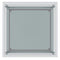 Casini Large Square Coffee Table in Silver: Modern Modular Design with Mirrored Glass