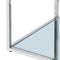 Casini Large Square Coffee Table in Silver: Modern Modular Design with Mirrored Glass