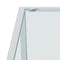 Casini Large Square Coffee Table in Silver: Modern Modular Design with Mirrored Glass