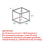 Casini Large Square Coffee Table in Silver: Modern Modular Design with Mirrored Glass