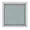 Casini Small Square Coffee Table: Modern Silver Chrome, Glass Tiers, Modular Design