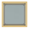 Opulent Gold Finish Casini Square Coffee Table with Tempered Glass