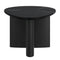 Lyriq Teardrop Mid-Century Modern Black Marble Top Coffee Table
