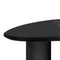 Lyriq Teardrop Mid-Century Modern Black Marble Top Coffee Table
