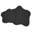 Mayal 2pc Coffee Table Set in Black: Mid-Century Modern Freeform Design for Any Home
