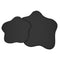 Mayal 2pc Coffee Table Set in Black: Mid-Century Modern Freeform Design for Any Home