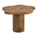 Mayal 2pc Modern Walnut Coffee Table Set, Solid Mango Wood, Nesting Design