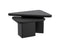 Modern Black 2-Piece Triangle Coffee Table Set with Solid Mango Wood