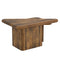 Draco 2-Piece Mid-Century Modern Solid Mango Wood Nesting Coffee Table Set