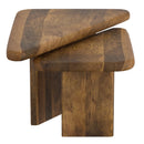 Draco 2-Piece Mid-Century Modern Solid Mango Wood Nesting Coffee Table Set