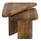 Draco 2-Piece Mid-Century Modern Solid Mango Wood Nesting Coffee Table Set