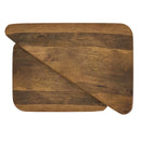 Draco 2-Piece Mid-Century Modern Solid Mango Wood Nesting Coffee Table Set