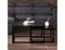 Quinn 2-Piece Contemporary Black Coffee Table Set with Nested Design