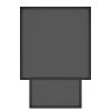 Quinn 2-Piece Contemporary Black Coffee Table Set with Nested Design
